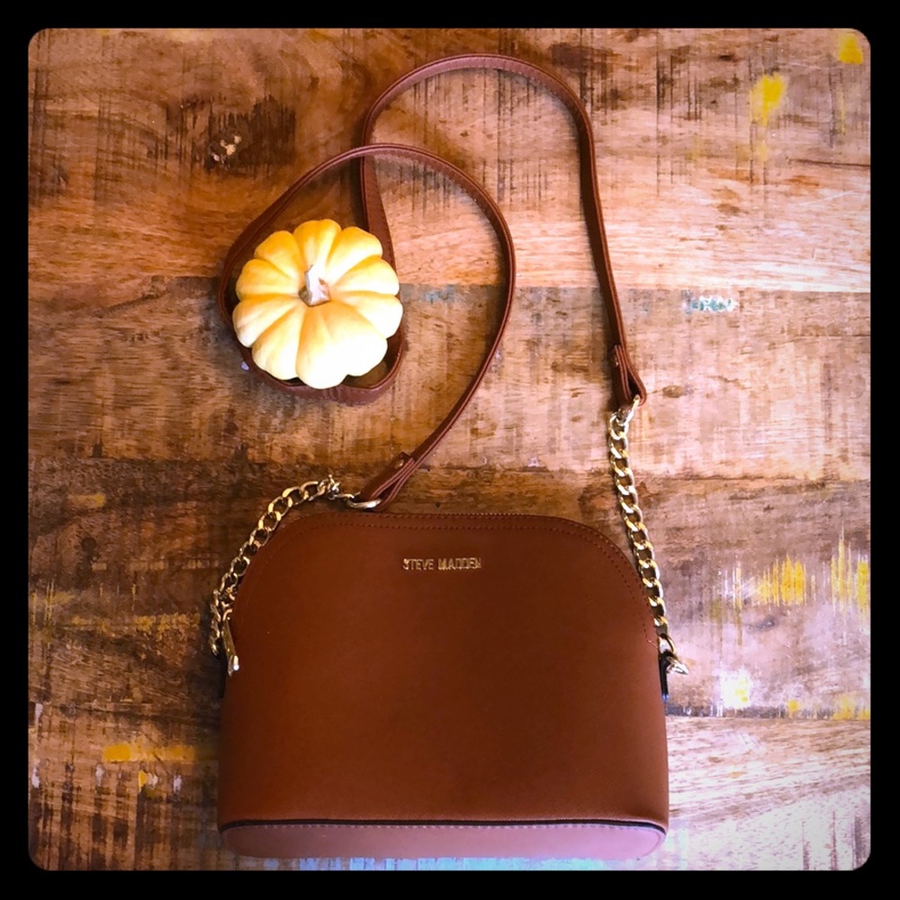 Steve Madden cognac crossbody